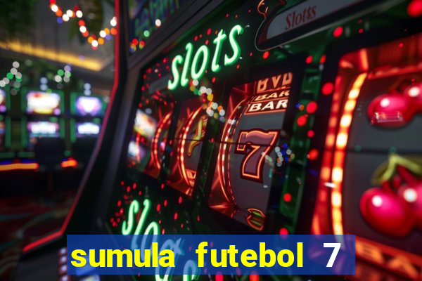 sumula futebol 7 society excel